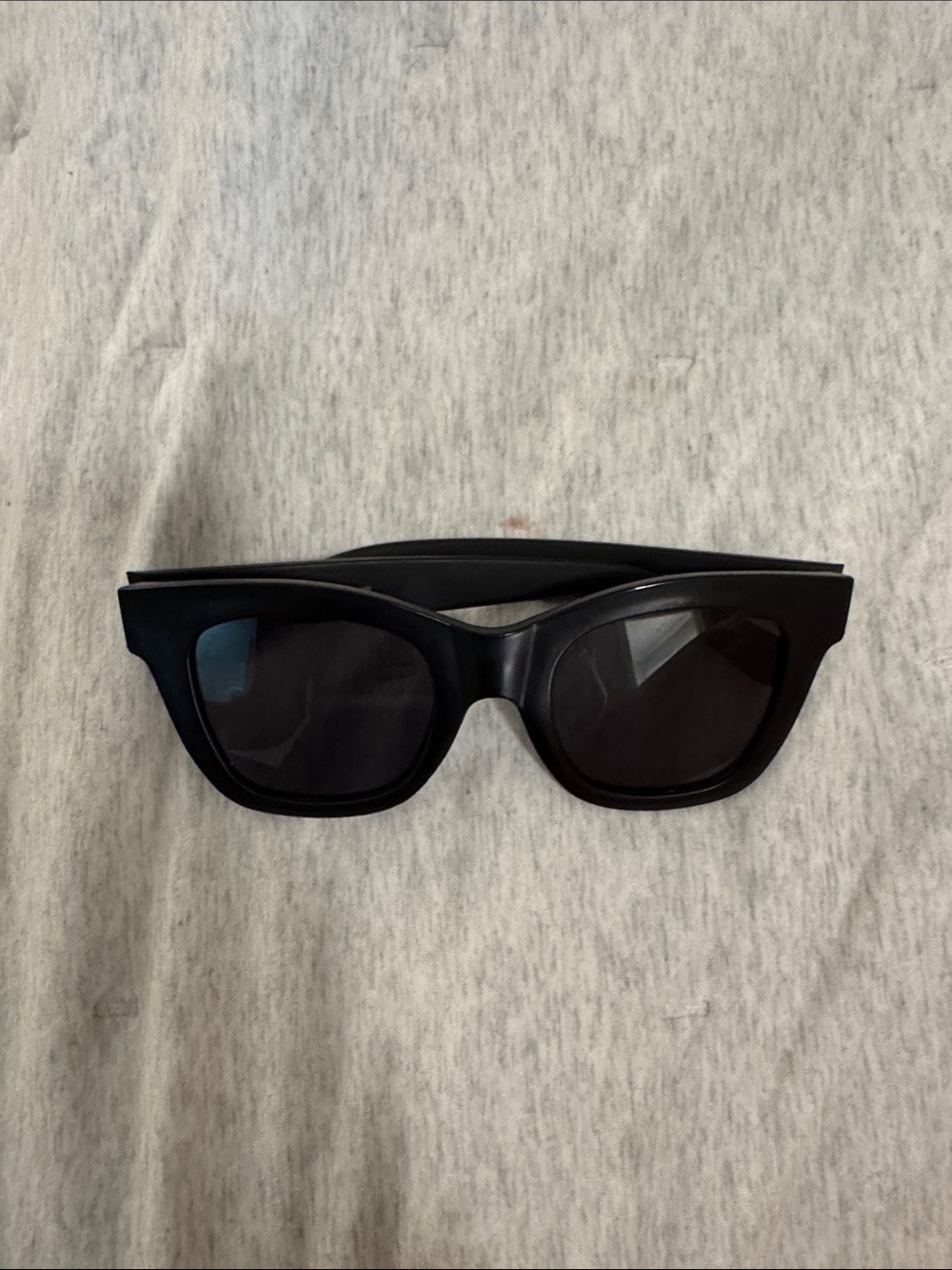 Quay Australia Matte Black Rectangular Sunglasses